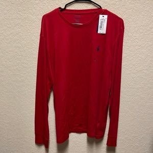Mens long sleeve polo